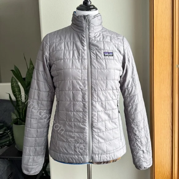 Patagonia Nano Puff Jacket Small Nickel Gray Windproof Water Resistant S - Picture 2 of 16